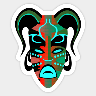 Old mask 06 Sticker